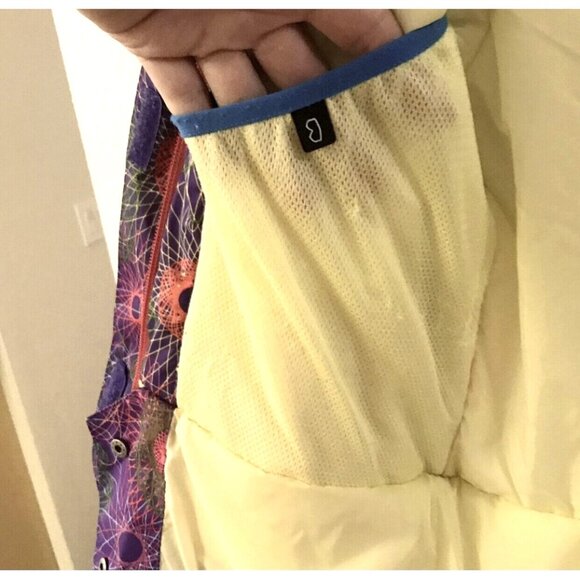 Columbia Multicolor Spiral Circles Print Winter Ski/Snow Jacket Size L 14/16 - Picture 10 of 11